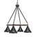 Blacksmith Four Light Chandelier in Painted Wood-Look & Dark Granite (200|1764-410-DG)