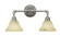 Vintage Two Light Bath Bar in Aged Silver (200|182-AS-508)