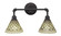 Vintage Two Light Bath Bar in Dark Granite (200|182-DG-7185)
