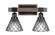 Tacoma Two Light Bath Bar in Matte Black & Painted Distressed Wood-look Metal (200|1842-MBDW-9185)