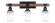Tacoma Three Light Bathroom Lighting in Matte Black & Painted Distressed Wood-look (200|1843-MBDW-310)
