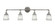 Vintage Four Light Bath Bar in Aged Silver (200|184-AS-460)