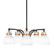 Easton Five Light Chandelier in Matte Black & Brass (200|1945-MBBR-4111)