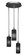 Empire Three Light Cluster Pendalier in Brushed Nickel (200|2143-BN-4099)