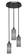 Empire Three Light Cluster Pendalier in Dark Granite (200|2143-DG-4092)