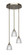 Empire Three Light Cluster Pendalier in New Age Brass (200|2143-NAB-500)