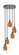 Empire Five Light Pendalier in Dark Granite (200|2145-DG-4175)