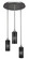 Empire Three Light Cluster Pendalier in Brushed Nickel (200|2183-BN-4099)
