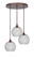 Empire Three Light Pendalier in Bronze (200|2183-BRZ-4350)