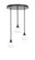 Empire Three Light Pendalier in Espresso (200|2183-ES-4761)