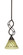 Jazz One Light Mini Pendant in Bronze (200|232-BRZ-7185)