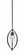 Marquise One Light Mini Pendant in Dark Granite (200|2401-DG-300)
