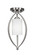 Marquise One Light Semi-Flush Mount in Brushed Nickel (200|2417-BN-310)