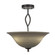 Any Three Light Semi-Flush in Dark Granite (200|242-DG-602)