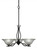 Revo Three Light Chandelier in Dark Granite (200|243-DG-731)