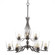 Revo Nine Light Chandelier in Aged Silver (200|249-AS-461)