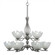 Revo Nine Light Chandelier in Aged Silver (200|249-AS-755)