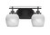 Odyssey Two Light Bathroom in Matte Black (200|2612-MB-4811)