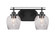 Odyssey Two Light Bathroom in Matte Black (200|2612-MB-4812)