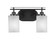 Odyssey Two Light Bathroom in Matte Black (200|2612-MB-531)