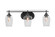 Odyssey Three Light Bath Bar in Matte Black (200|2613-MB-210)