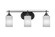Odyssey Three Light Bath Bar in Matte Black (200|2613-MB-3001)