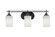 Odyssey Three Light Bath Bar in Matte Black (200|2613-MB-310)