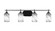 Odyssey Four Light Bath Bar in Matte Black (200|2614-MB-3009)