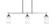 Odyssey Three Light Island Pendant in Brushed Nickel (200|2636-BN-310)