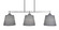 Odyssey Three Light Island Pendant in Brushed Nickel (200|2636-BN-4082)