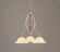 Bow Three Light Chandelier in Brushed Nickel (200|263-BN-513)