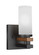 Belmont One Light Wall Sconce in Matte Black & Painted Wood-look (200|2711-MBWG-801) Belmont One Light Wall Sconce in Matte Black & Painted Wood-look (200|2711-MBWG-801)
