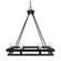 Belmont Eight Light Chandelier in Matte Black (200|2738-MB)