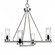 Trinity Four Light Chandelier in Graphite (200|2804-GP-800B)