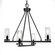 Trinity Four Light Chandelier in Matte Black (200|2804-MB-800B)