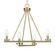 Trinity Four Light Chandelier in New Age Brass (200|2804-NAB)
