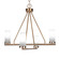 Trinity Four Light Chandelier in New Age Brass (200|2804-NAB-811B)