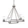 Trinity Six Light Chandelier in Graphite (200|2806-GP-802B)