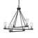 Trinity Six Light Chandelier in Matte Black (200|2806-MB-800B)