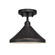 Vintage One Light Semi-Flush Mount in Dark Granite (200|280-DG-418)