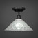 Vintage One Light Semi-Flush Mount in Dark Granite (200|280-DG-441)