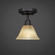 Vintage One Light Semi-Flush Mount in Dark Granite (200|280-DG-508)