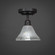 Vintage One Light Semi Flush in Dark Granite (200|280-DG-751)