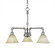 Vintage Three Light Chandelier in Aged Silver (200|283-AS-508)