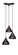 Europa Three Light Multi Light Mini Pendant in Dark Granite (200|28-DG-427)