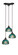 Europa Three Light Cluster Pendalier in Dark Granite (200|28-DG-9925)