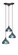 Europa Three Light Cluster Pendalier in Dark Granite (200|28-DG-9955)
