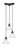 Europa Three Light Cluster Pendalier in Matte Black (200|28-MB-7145)