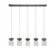 Nouvelle Five Light Linear Pendalier in Graphite (200|3215-GP-530)