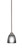Paramount One Light Mini Pendant in Brushed Nickel (200|3401-BN-500)